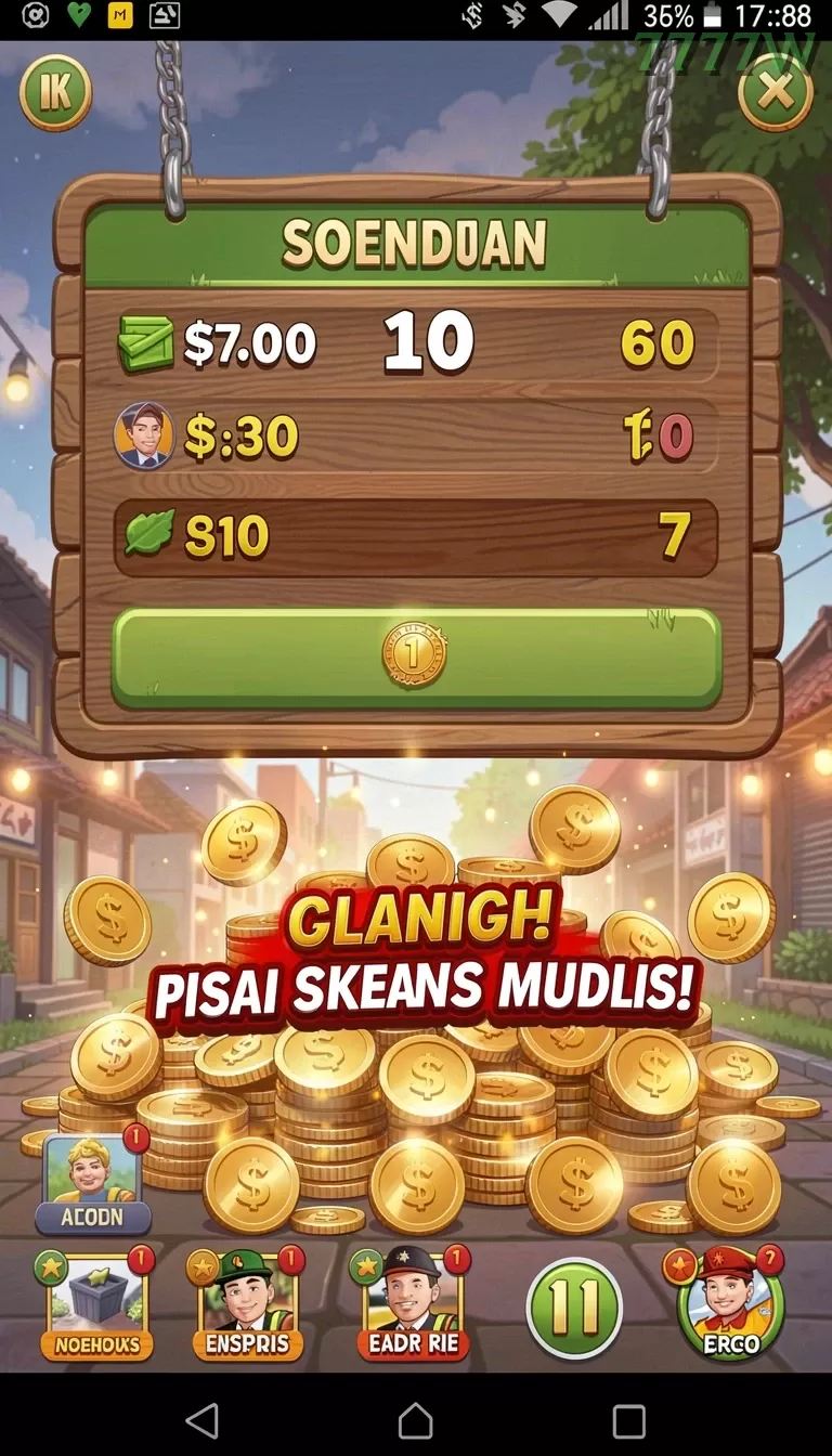 Cuplikan layar QQSLOT — menu navigasi